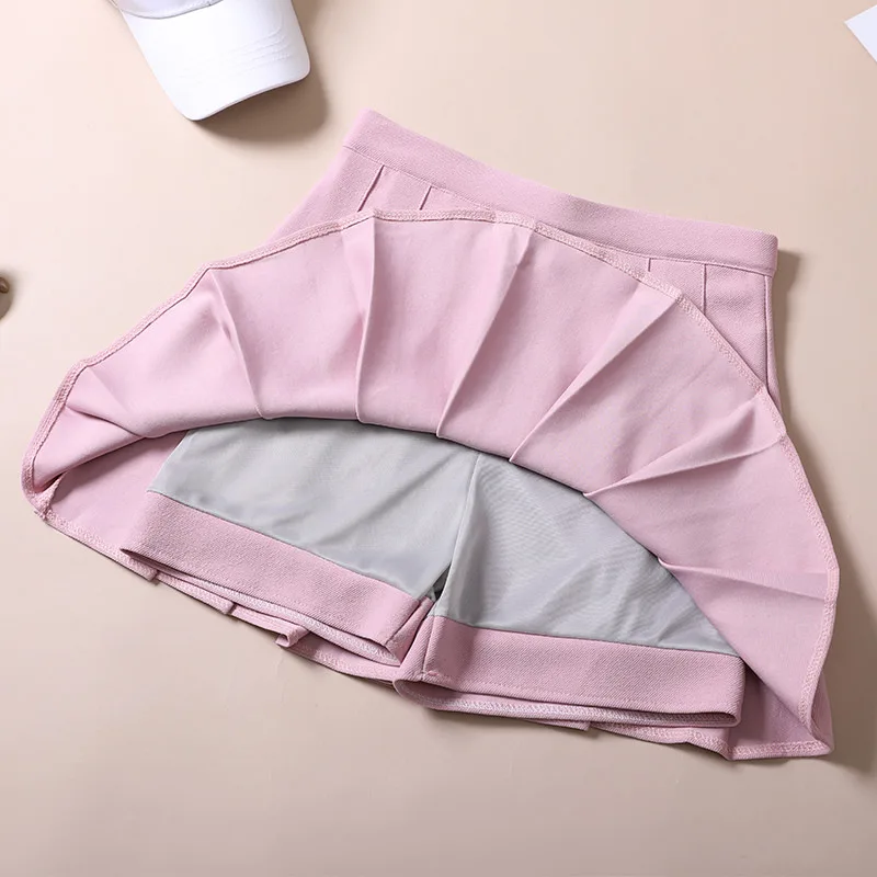 Korean Fashion Clothing Woman Elastic Waist Skirts 2023 Preppy Style Mini Kawaii Pleated Harajuku Tennis Skirt
