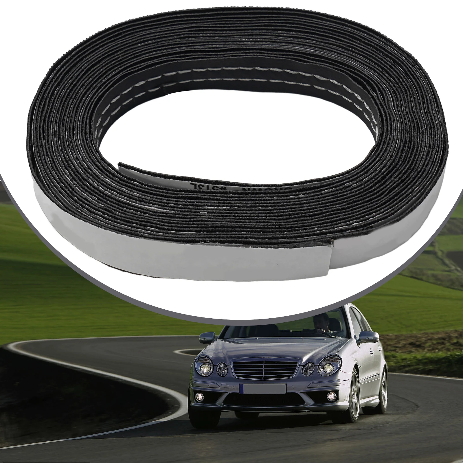 

Moulding Trim Strip 1.5CM Width 4M Length Black High Quality Leather Universal White Line Dashboard Direct Fit