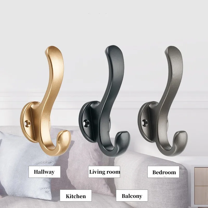 Wall Clothes Hook Creative Gold Multifunctional Bathroom Kitchen Home Accessories