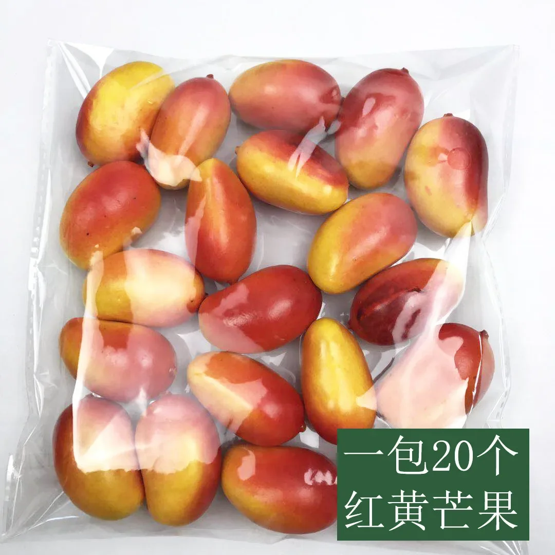 thumbnail image 1 of 10 piezas de mini frutas y verduras artificiales: manzana, pera, melocotón, plátano, naranja, limón, pimienta, chile, patata, tomate, decoración para el hogar y la cocina, 1 of 5