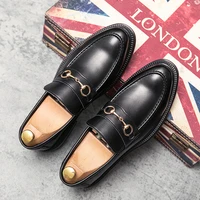 2024 Italian Brand Men's Office Business Casual Shoes Men's Split Leather Shoes Lightweight Soft Soled Loafers Free Delivery