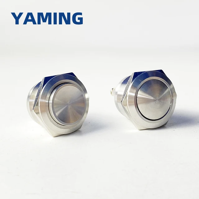 Interruttore A Pulsante In Metallo Illuminato Anello Da 16mm - Foto 11