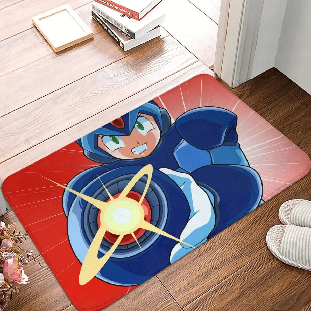 

Megaman Video Game Mega Man Doormat Rug Carpet Mat Footpad Polyester Anti-slip Front Room Corridor Kitchen Bedroom Balcony