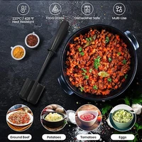 Новый бытовой кухонный измельчитель мяса, ручная мясорубка, лопаточка для смешивания, измельчения и измельчения мяса, кухонный инструмент — изображение 4