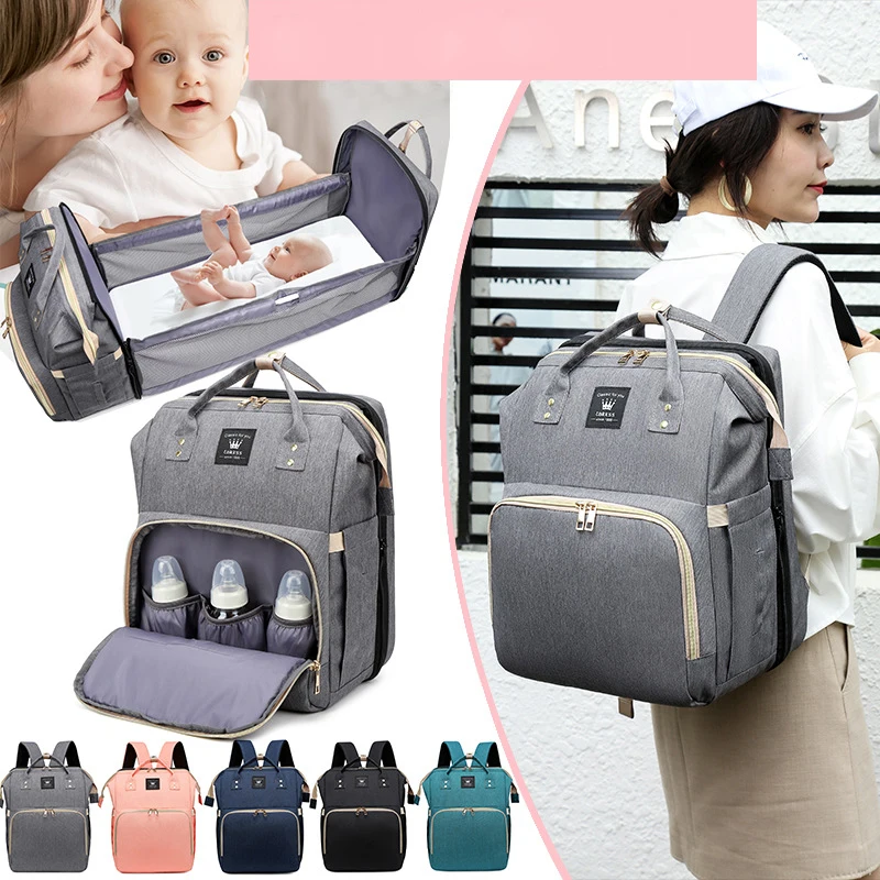 Diaper Bag Backpack, Multifunction Travel Back Pack Maternity Baby Changing Bags, Large Capacity, Waterproof & Portable