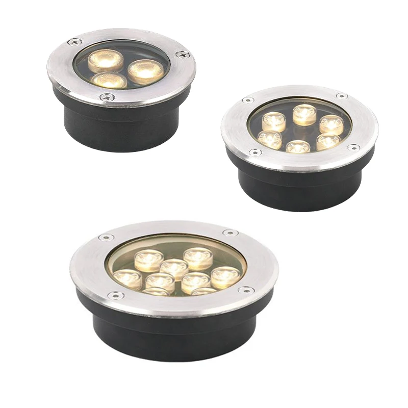 IP68 Waterproof Garden Decoration LED Underground Light 6W 10W 12W Outdoor Landscape Floor Light Square Floor Spotlight 30 led downlight led underground light