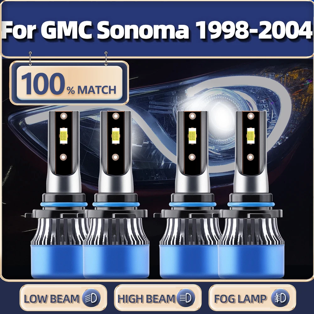 

Car Headlight Bulbs 40000LM 240W LED Headlamps 6000K White 12V Turbo Lamps For GMC Sonoma 1998 1999 2000 2001 2002 2003 2004