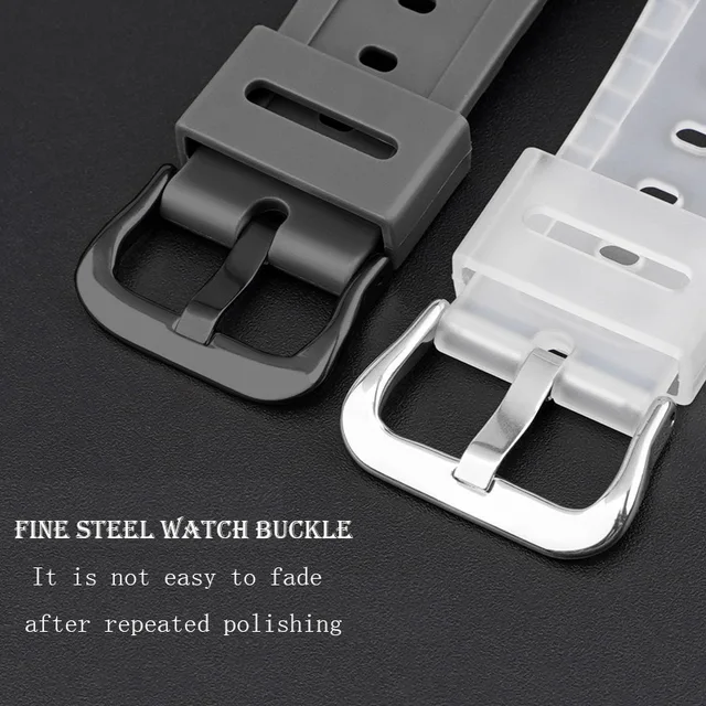 편안하고 내구성 있는 카시오 G-SHOCK 시리즈용 실리콘 고무 스트랩