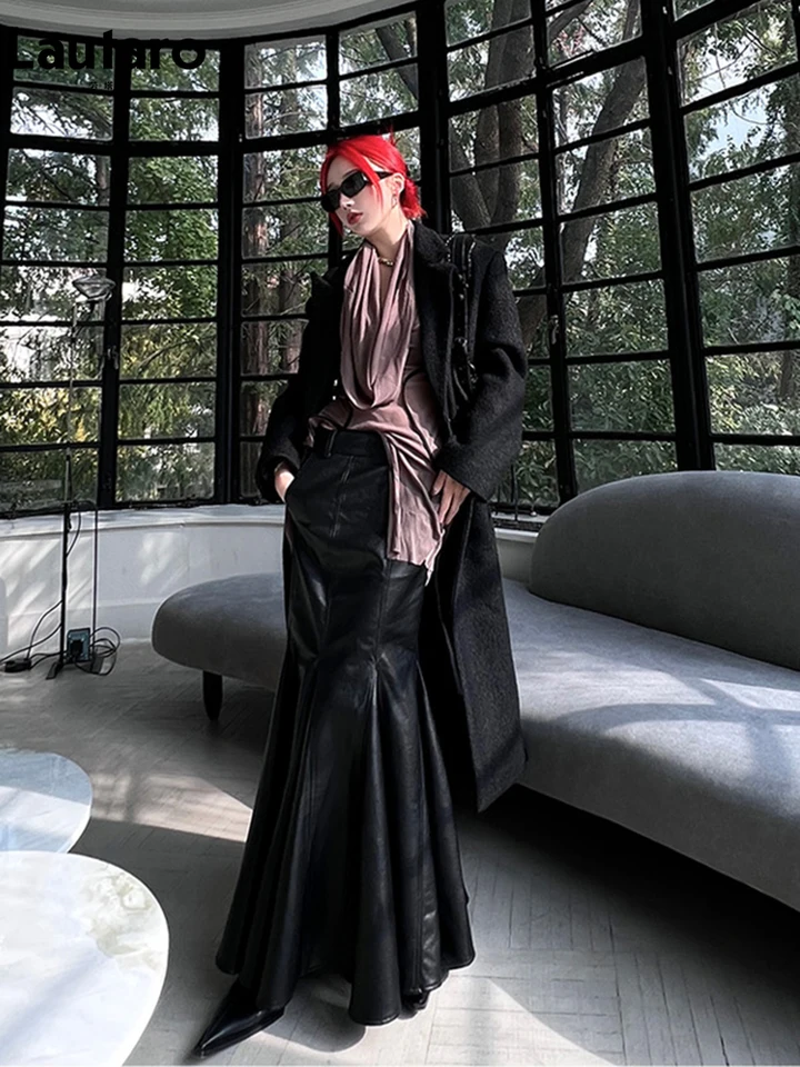 front zip mermaid skirt / Knuth Marfブラック front zip mermaid skirt（スカート）｜Knuth Marf