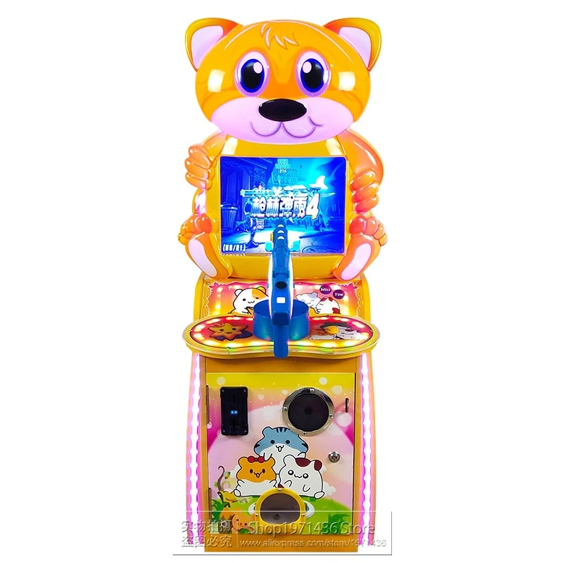 Shopping Mall Kids Play Mini Coin Operated Gun Shooting Games Amusement Arcade Video Game Machine