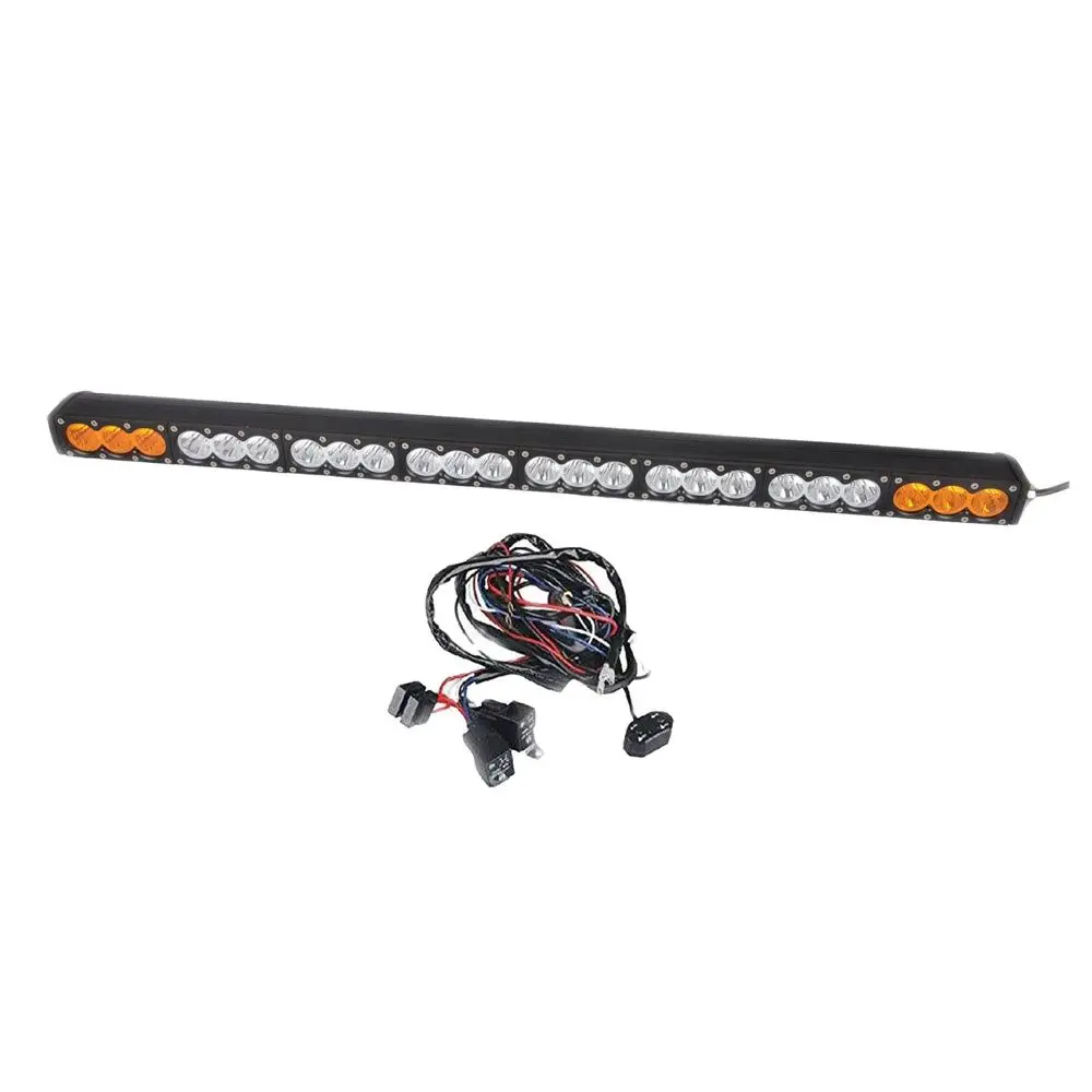Однорядная Стандартная панель, 44 дюйма, 240 Вт, двухцветная Автомобильная фара, освещение для внедорожника, фонарь с комбинированным лучом, рабочая фара для дайвинга, 12 В