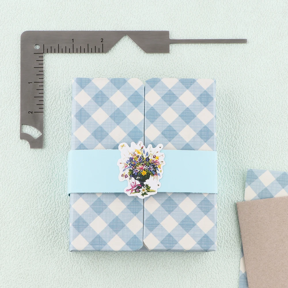 5-In-1 Stainless Steel Metal Bookbinding Cover Tool For Notebook Album Making Book Cover Guide Scrapbooking Supplies