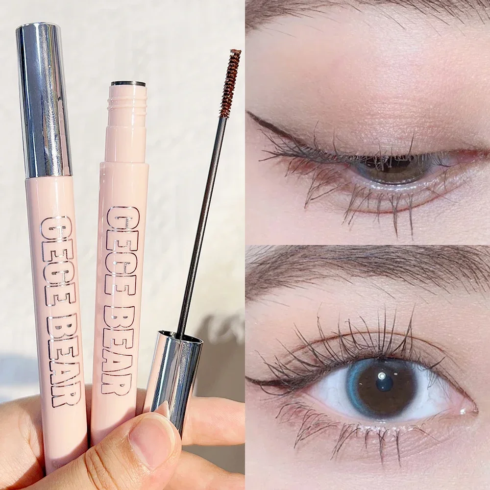 

Ultra-fine Mascara Curl Thick Lengthening Eyelash Mascara Waterproof Non-smudge Brown Natural Curling Fine Brush Mascara Makeup