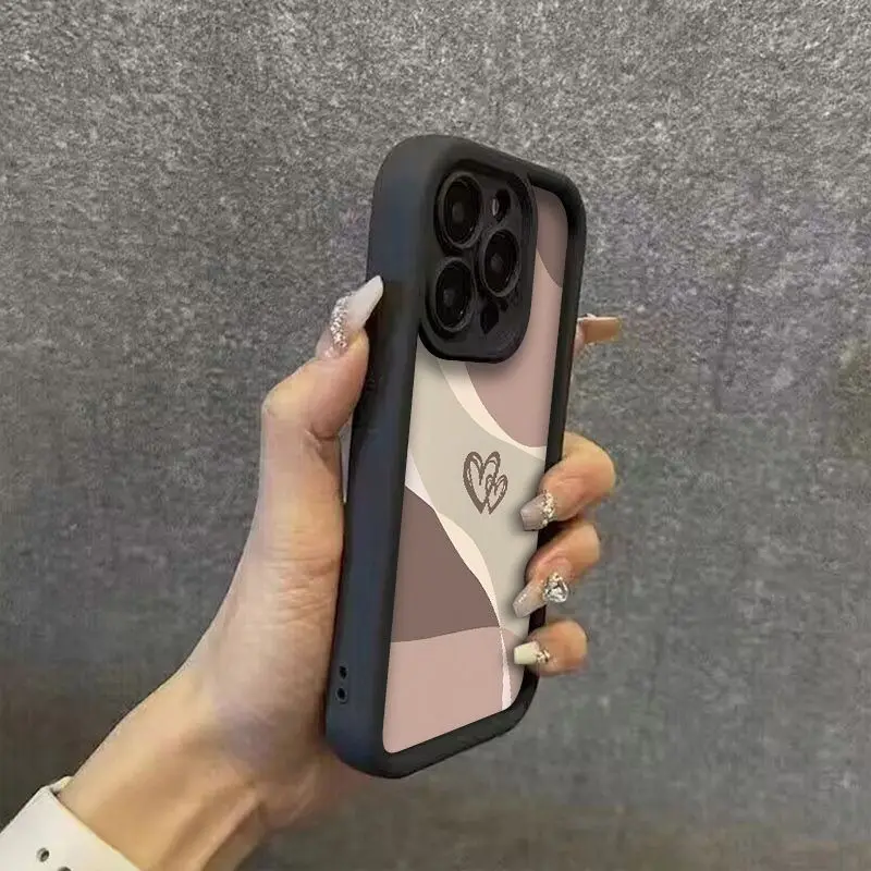 Minimalist Heart Pattern Silicone Phone Case Cover