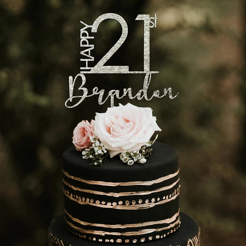 Personalized Name & Age Birthday Cake Topper 6 | Personalized Name & Age Birthday Cake Topper 6