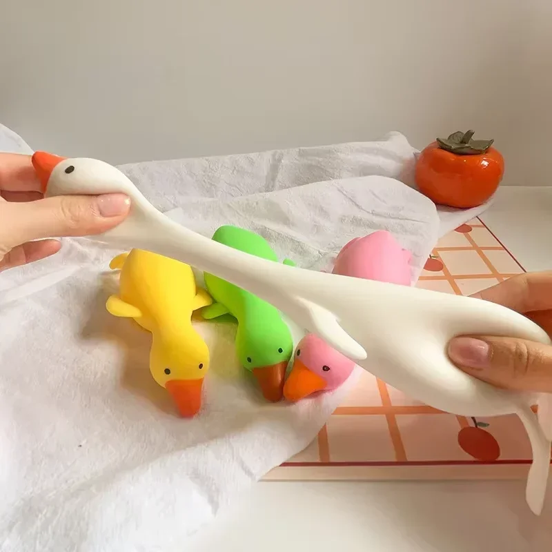 4 Colors Cute Duck Squeeze Toy Kids Adults Squishy Decompression Toy Boys Girls Stress Relief Toys Party Favors Birthday Gifts 3