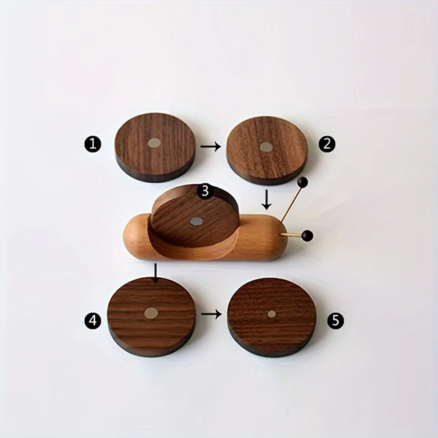 Snail Wooden Round Coaster 5