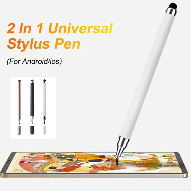 Comprar Lápiz óptico Universal 2 en 1 para tableta, accesorios para  teléfono móvil, tableta de dibujo, lápiz táctil de pantalla capacitiva, 1  unidad/2 uds/4 Uds.