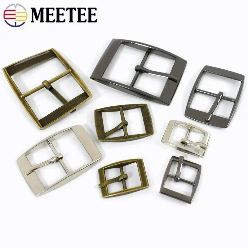 Metal Pin Buckles 10/20/30Pcs 15-30mm Belt Adjust Clasp Bag Strap Webbing Dog Collar Hook DIY Hardware Accessories