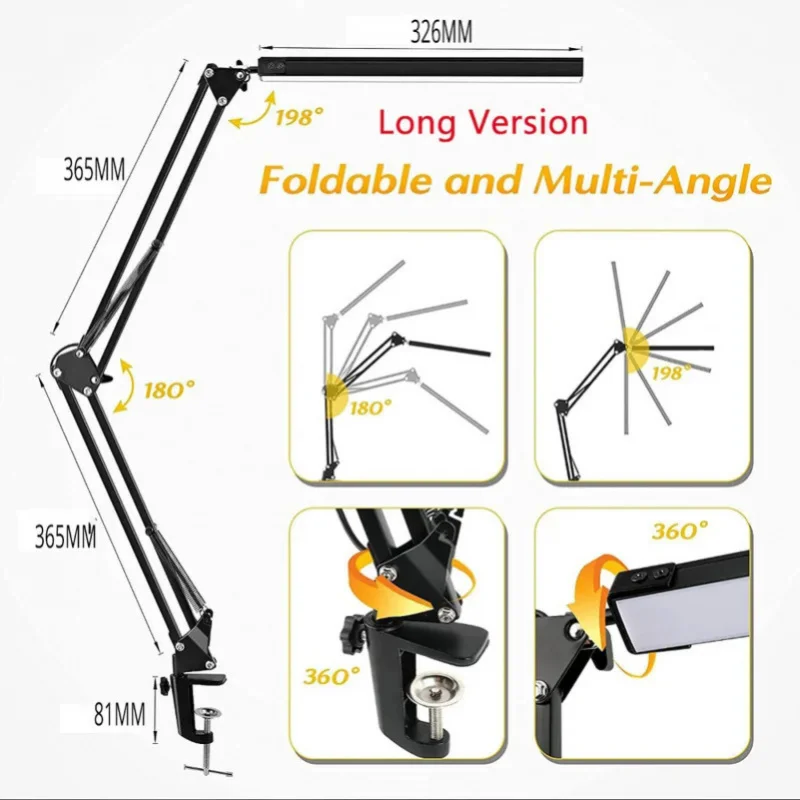 Lampara LED Escritorio USB con Brazo Articulado - Regulable