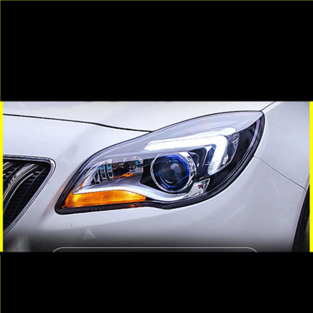 

Pair of Car Headlight assembly For Buick regal opel insignia GS 2014-16 Xenon DRL daytime running light turn signal head lamp