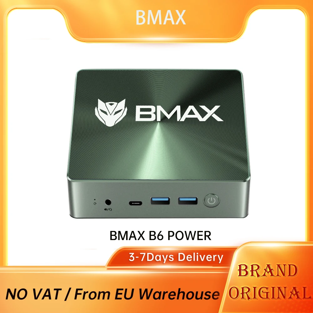 Bmax B6 Power Mini Pc Intel Core I7-1060Ng7 16Gb Lpddr4 1Tb Ssd Windows 11, 5G Wifi
