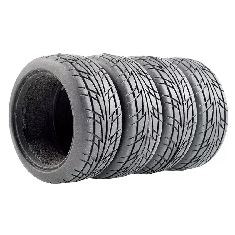 XBERSTAR 4 Neumáticos De Goma Para Tamiya 1/10 TT01 TT02 XV-01 HPI RS4 – Rally Y Tierra, Banda De Rodadura Profunda Para Máximo Agarre