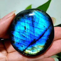 Pierre de Labradorite naturelle, pierres de palmier en cristal, jouet de guérison, cristaux Feng Shui, décoration de la maison 5