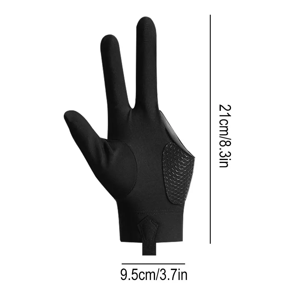 Billiard gloves billiard training accessory Professional three finger left hand snooker billiard glove slip resistant elasticity training accessory