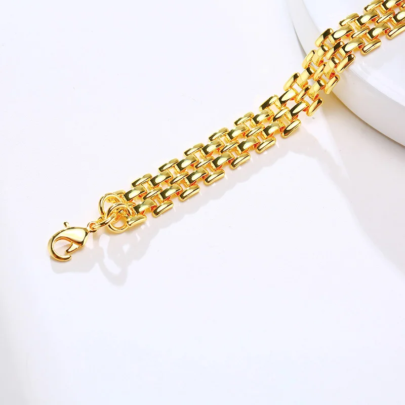 Big Thick Chain Link Bracelets for Women Gold Color Female Wrist Jewelry chain bracelet women bracelet