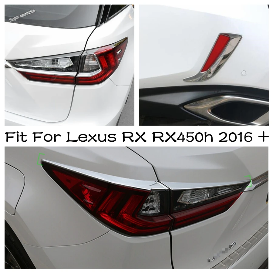 4 PCS ABS Chrome Rear Tail Light Lamp Trim Cover For Mitsubishi Outlander 16-19 - View #12