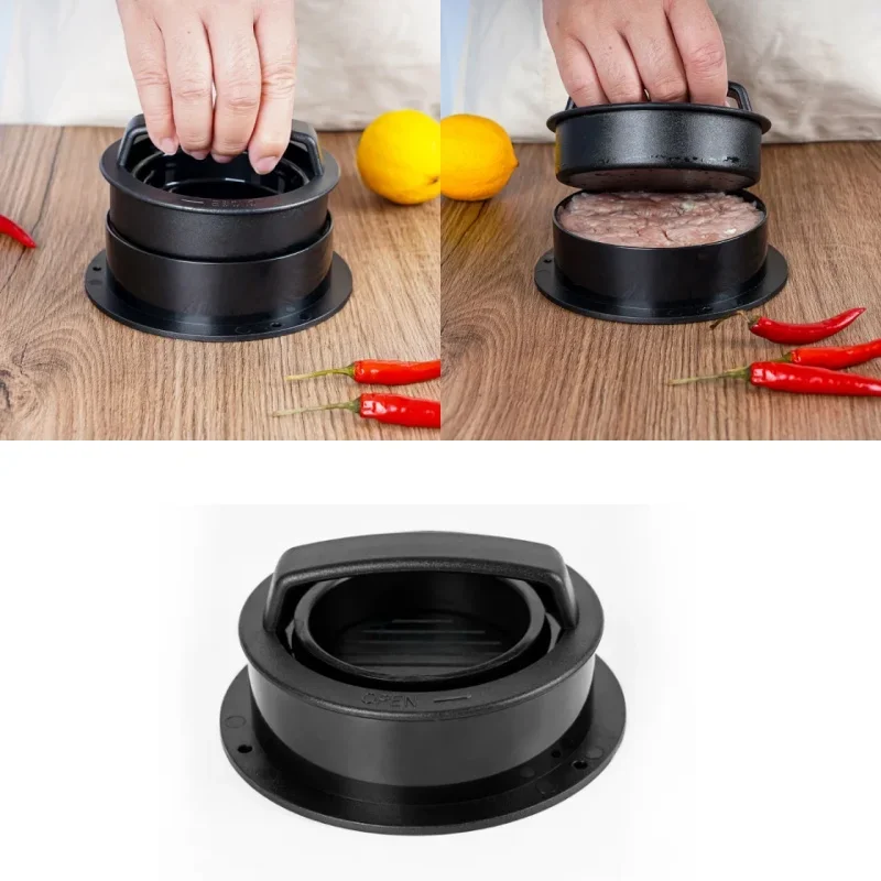 Burger Press Manual Hamburger Meat Press Maker Rice Ball Mold Round Beef Grill Burger Press Patty Meatballs Maker Device Kitchen Accessories