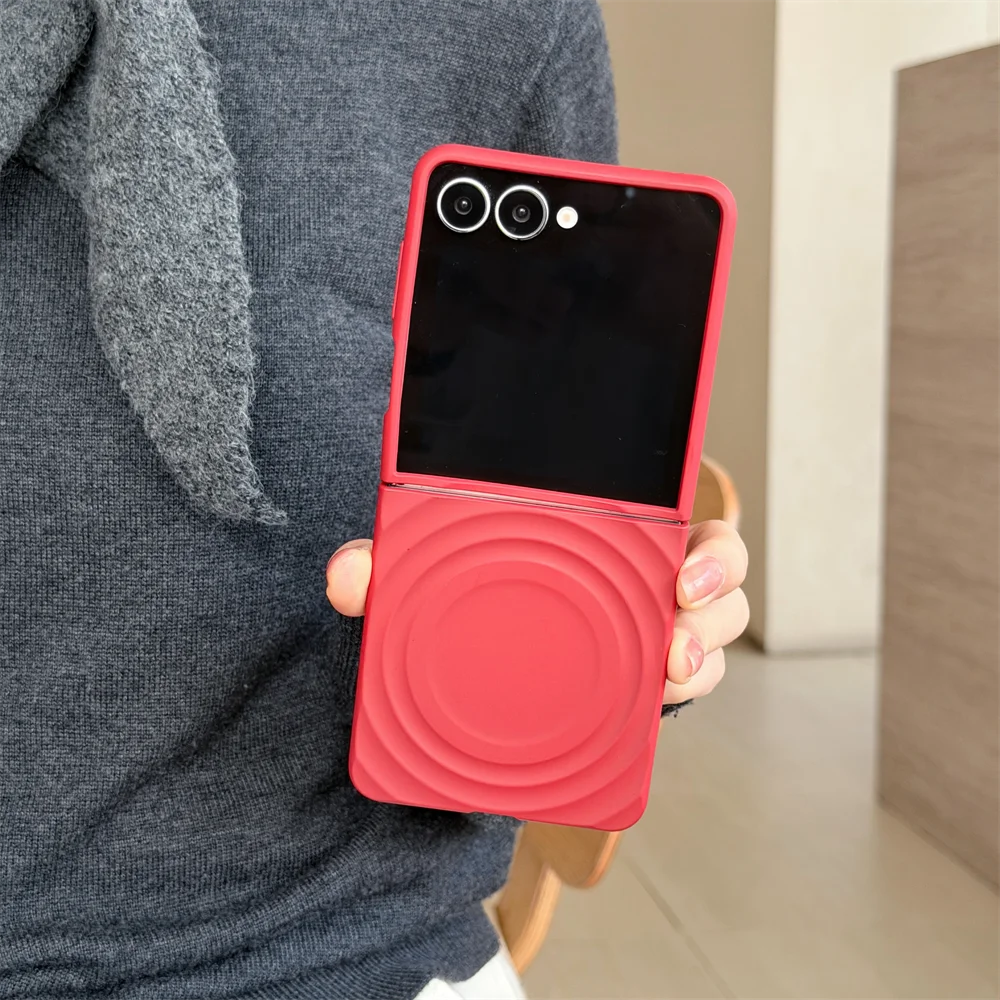 Candy Color Wavy MagSafe-Enabled Shockproof Case with Wireless Charging Compatibility