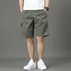 Summer new men's work shorts pocket zip trend versatile casual trousers five work trousers 1