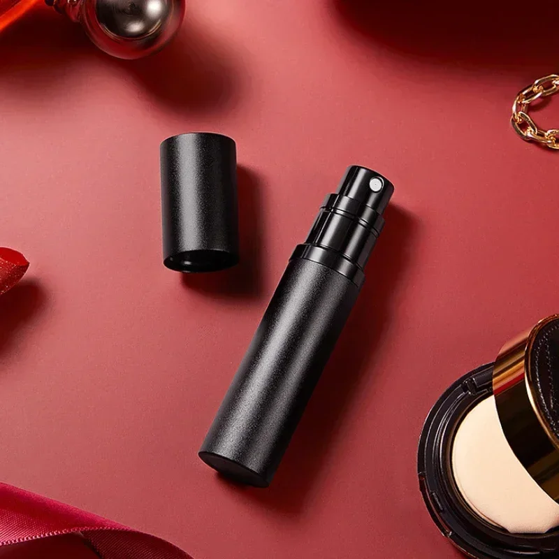 Mini Aluminum Spray Perfume Atomizer 5ML Empty Refillable Storage Bottle Portable Cosmetics Traveling