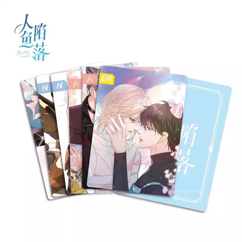 

Комикс падающий Мерман ЛОМО карточка Bai Chunian, персонажи мультфильмов Lan Bo Бронзирующая Лазерная карточка Поклонники коллекционный подарок