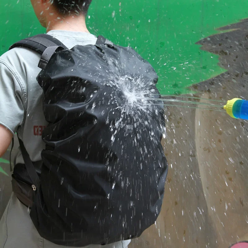 Outdoor Camouflage Waterproof Dustproof Backpack Cover Mountain Climbing Double Shoulder Bag Rainproof Shelter Boat Sail Cover