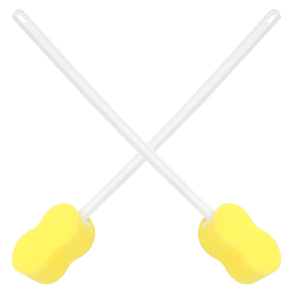

Long Handle Bath Sponge 2Pcs Back Sponge A Stick Lightweight Back Washer Washer Handled Butt Scrubber Shower Brush Loofah