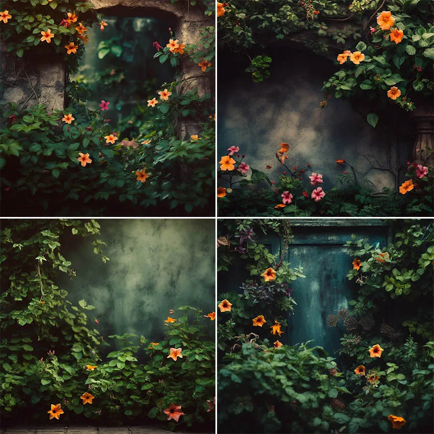 

Mehofond Photography Background Green Wall Garden Floral Adult Birthday Wedding Maternity Portrait Decor Backdrop Photo Studio