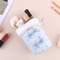 Women Leather Makeup Bag Floral Cosmetic Bag Large Capacity Waterproof Makeup Pouch Makeup Organizer Bag Makeup Storage Bag 1