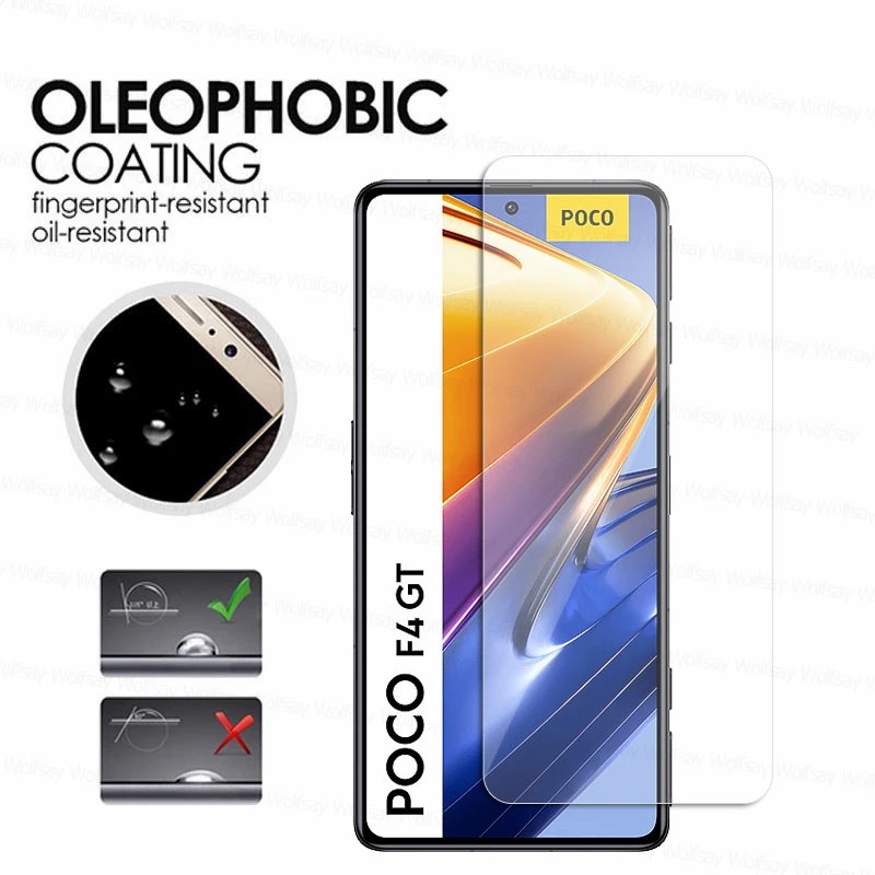 Liilaa Vetro Temperato Per Xiaomi Poco M6 Pro 4G, 2 Pezzi Pellicola Protettiva E 2 Pezzi Pellicola Fotocamera, Durezza 9H Anti Graffio Schermo Vetro Protettivo - Foto 2