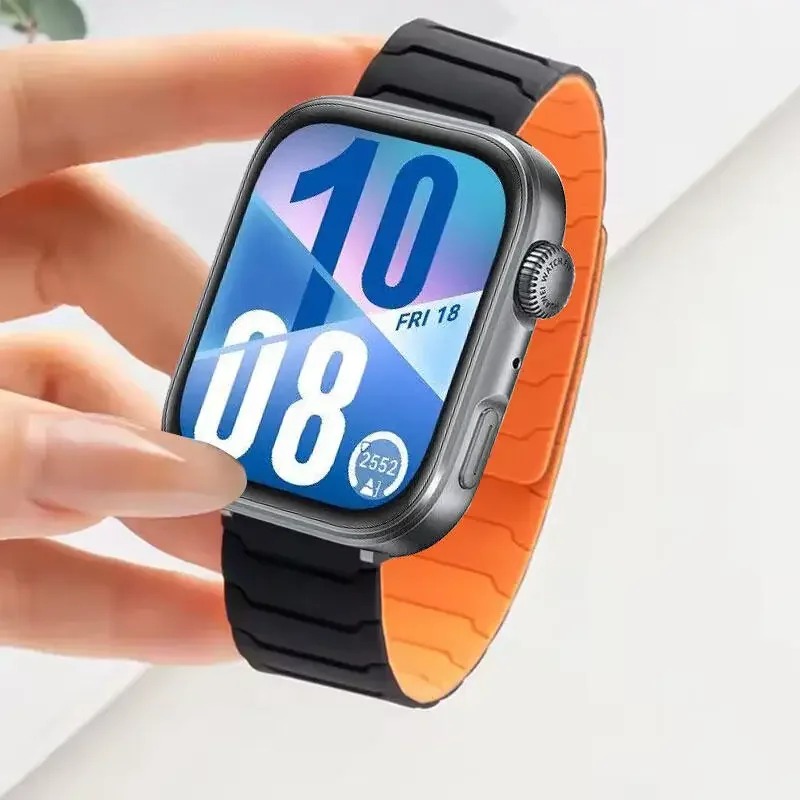 Magnetic Loop Silicone Sport Watch Strap - Replacement Band