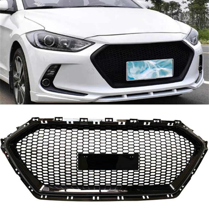 

Решетка-разделитель для переднего бампера Hyundai Elantra ABS, 2016-2021 год