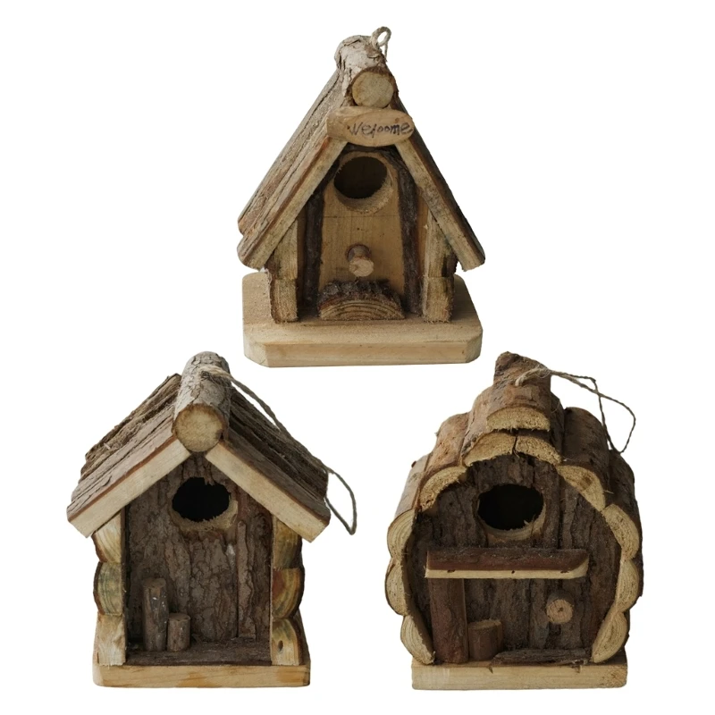 

Птица Скворечник Pet Cottage Toy Crafts for Bird Parrot Parakeets Outdoor Perch Stand Nest Cage Parrot