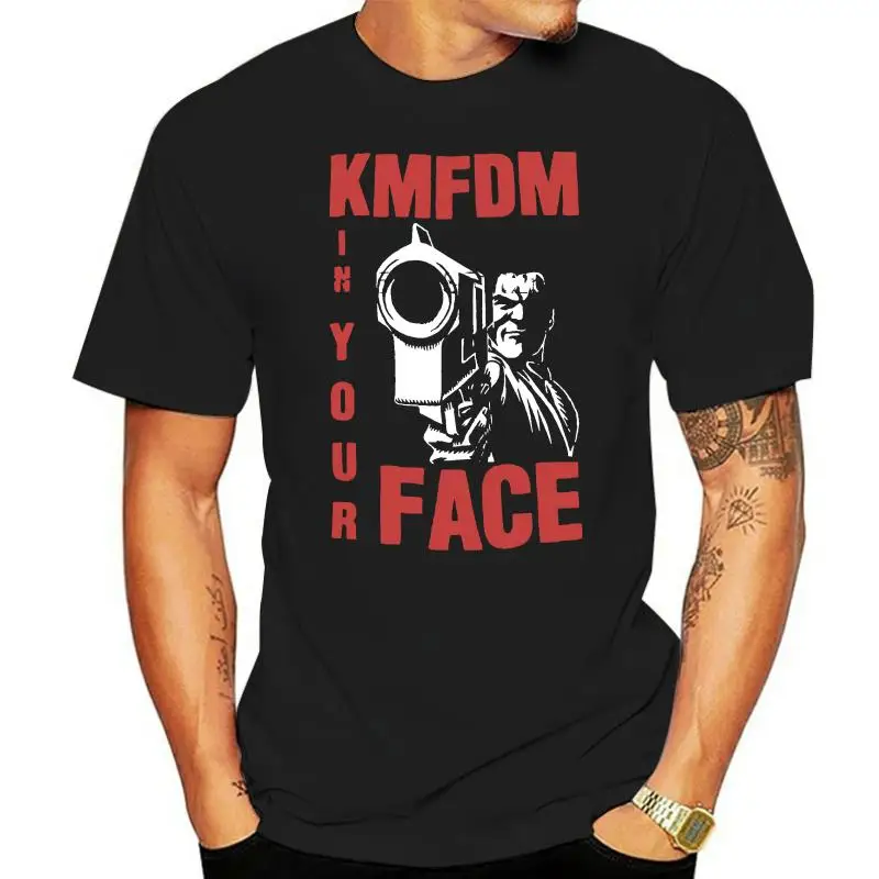 

Винтажная Футболка KMFDM с рисунком на твоем лице, 1995