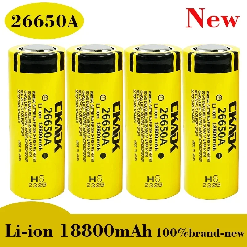 

High Capacity 26650 18800 Mah Lithium-ion Rechargeable Battery Lii-50A 3.7v 26650-50A Flashlight Battery 20A New Packaging