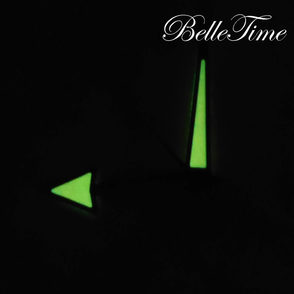 Silver and Orange Luminous Watch Hands - Premium Accessories