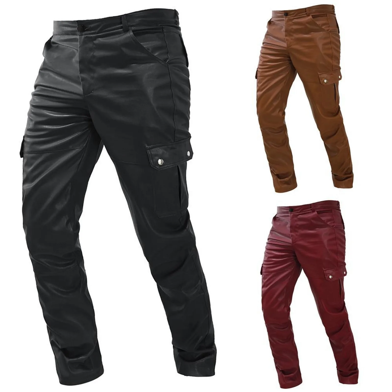 

Solid Color Stretch Skinny Straight Men Casual Pants Streetwear Tracksuits Pencil Man Trousers Y2k Clothes Gym Work Pantalones