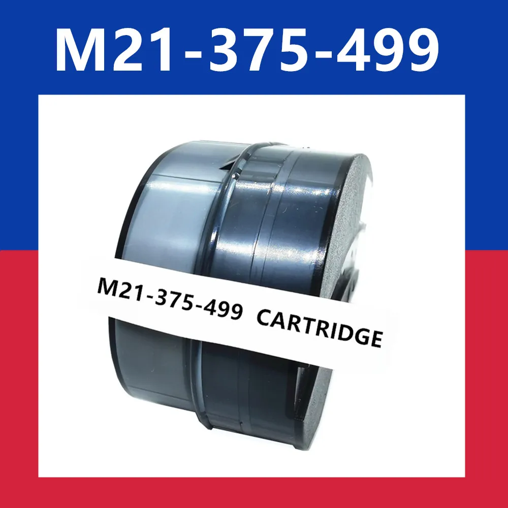 30 팩 교체 M21-375-499 나일론 천 카트리지 블랙 화이트 일반 식별, 와이어 마킹 실험실 라벨