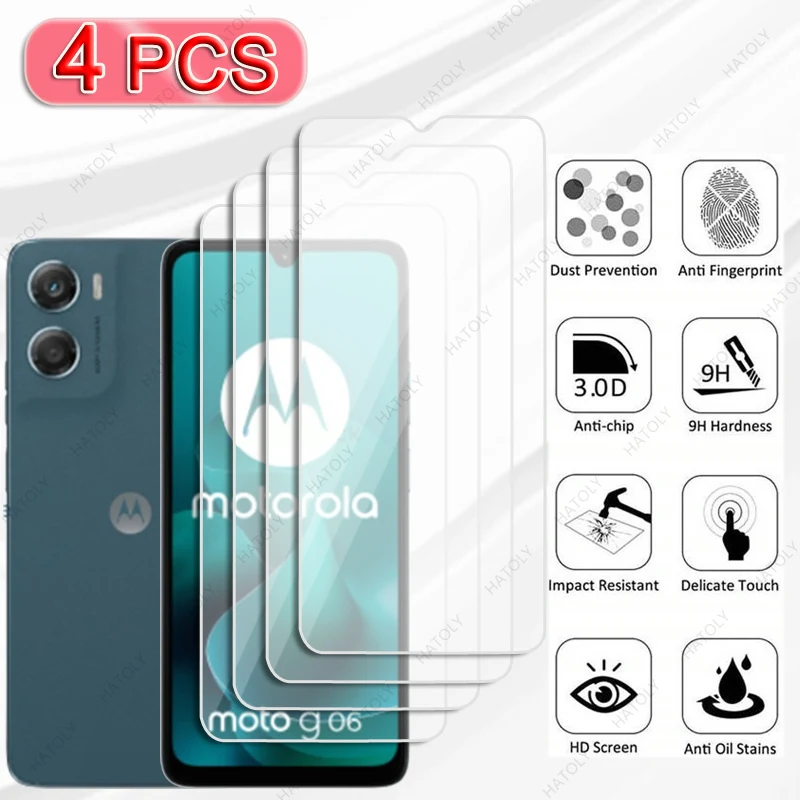 4PCS HD Clear Glass Screen and Camera Lens Protector Set